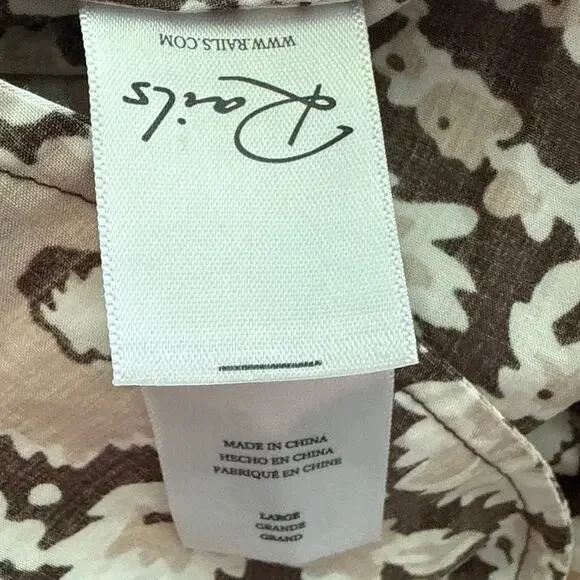 Rails Selani One Shoulder Midi Dress Russet Floral Size Large - Picture 10 of 11